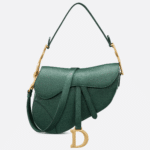 Christian Dior Pine Green Saddle Bag