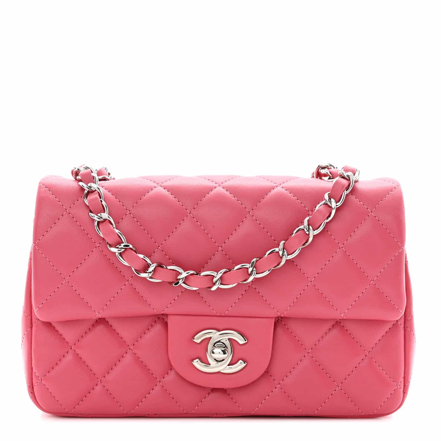 Quilted pink mini CHANEL Single Flap - Designer Bag Exchange